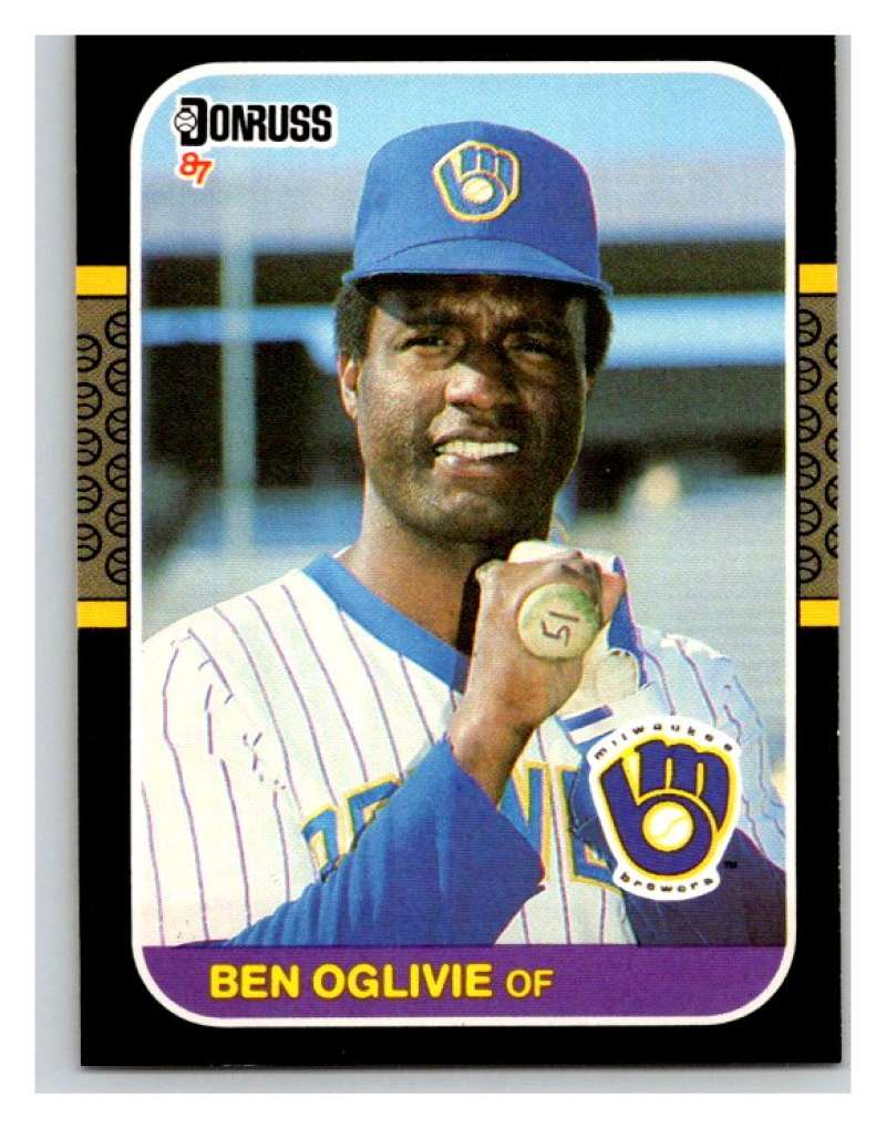 1987 Donruss #419 Ben Oglivie Brewers MLB Mint Baseball Image 1