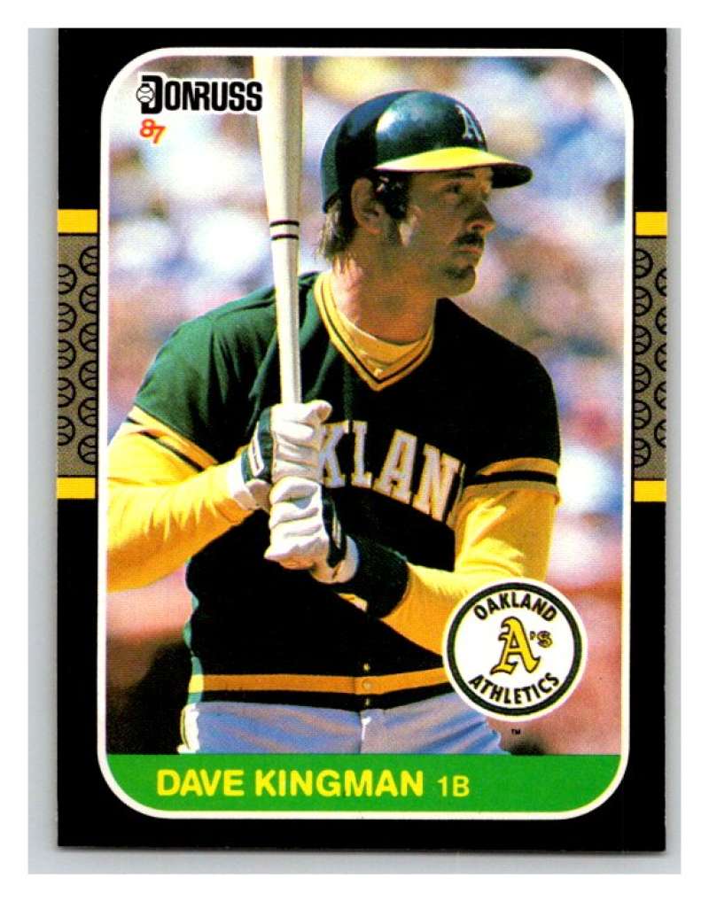 1987 Donruss #425 Dave Kingman Athletics MLB Mint Baseball Image 1