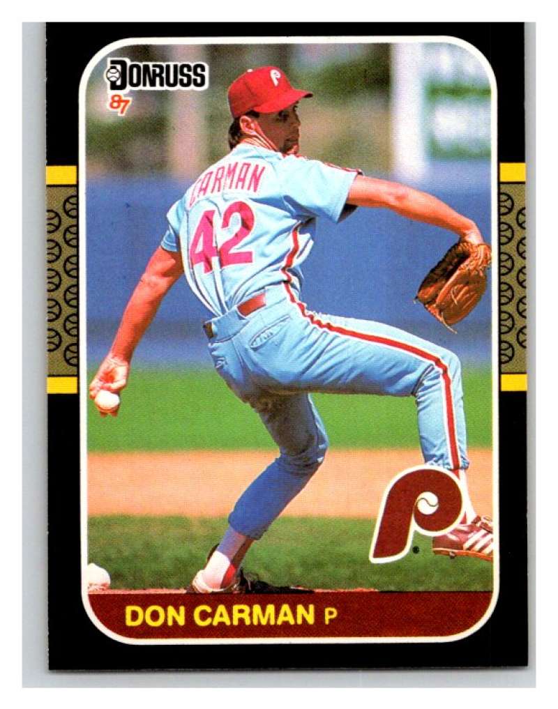 1987 Donruss #432 Don Carman Phillies MLB Mint Baseball Image 1