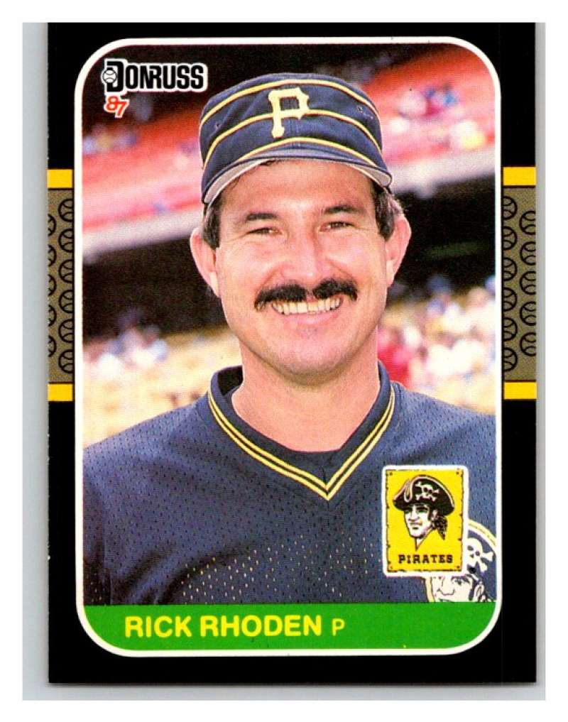 1987 Donruss #435 Rick Rhoden Pirates MLB Mint Baseball Image 1