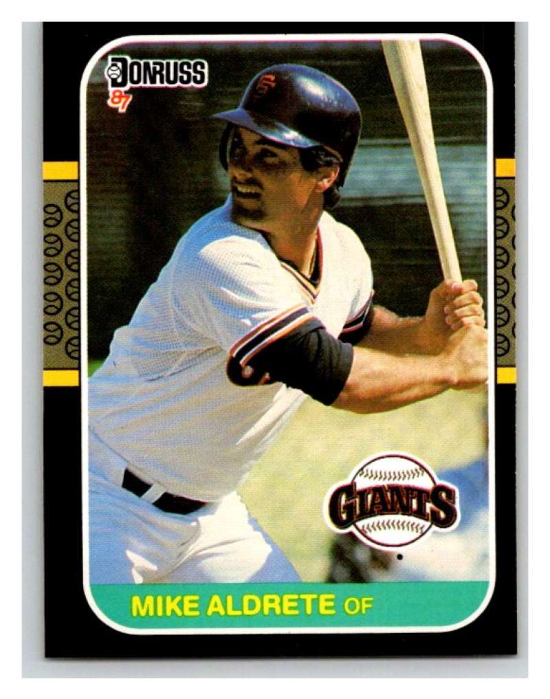 1987 Donruss #450 Mike Aldrete RC Rookie Giants MLB Mint Baseball Image 1
