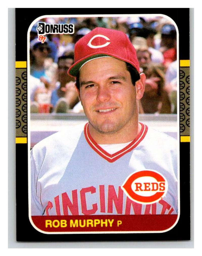 1987 Donruss #452 Rob Murphy RC Rookie Reds MLB Mint Baseball Image 1