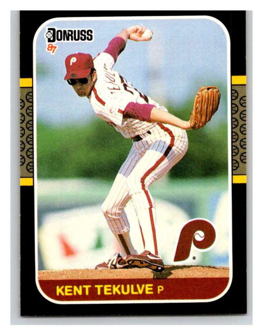 1987 Donruss #453 Kent Tekulve Phillies MLB Mint Baseball