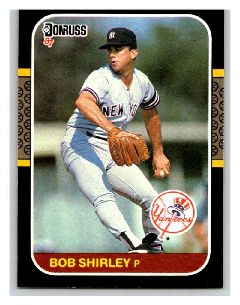1987 Donruss #463 Bob Shirley Yankees MLB Mint Baseball Image 1
