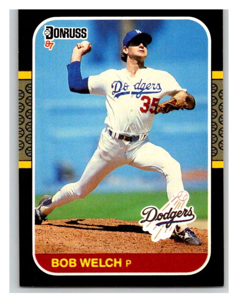 1987 Donruss #475 Bob Welch Dodgers MLB Mint Baseball Image 1