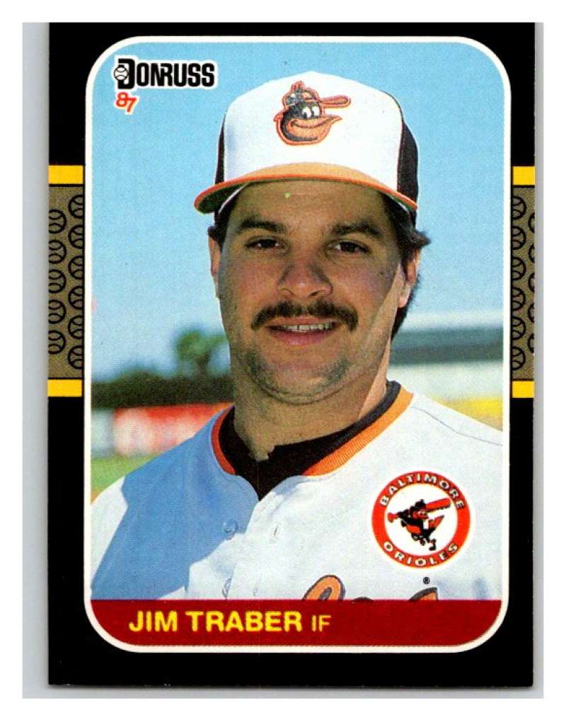 1987 Donruss #477 Jim Traber Orioles MLB Mint Baseball Image 1