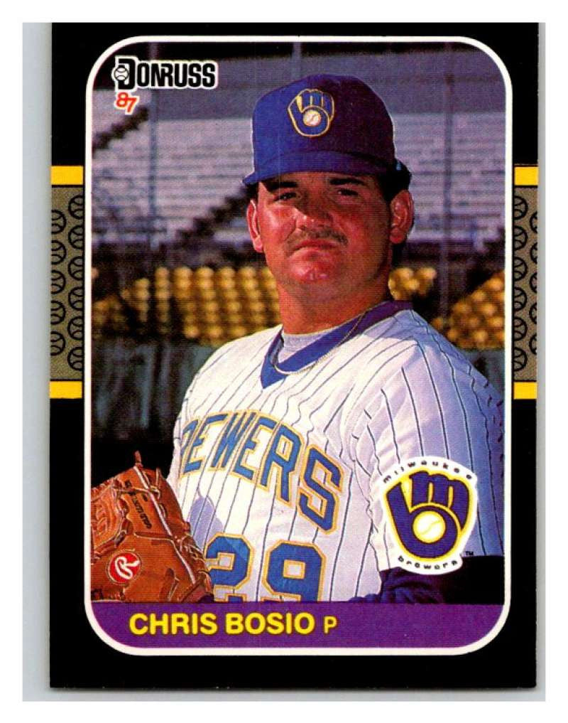 1987 Donruss #478 Chris Bosio RC Rookie Brewers MLB Mint Baseball