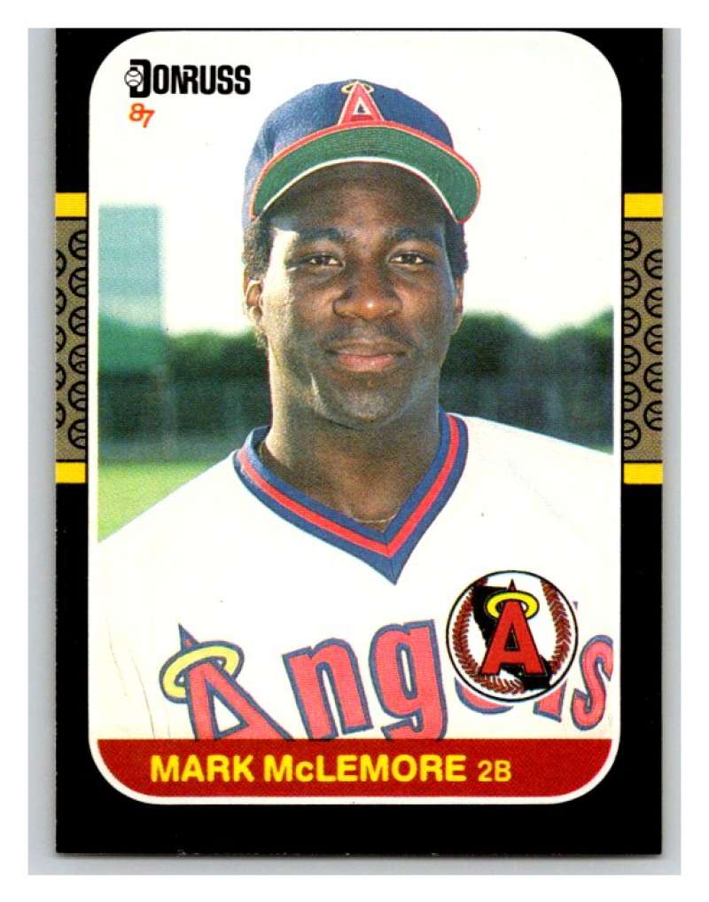 1987 Donruss #479 Mark McLemore Angels MLB Mint Baseball Image 1