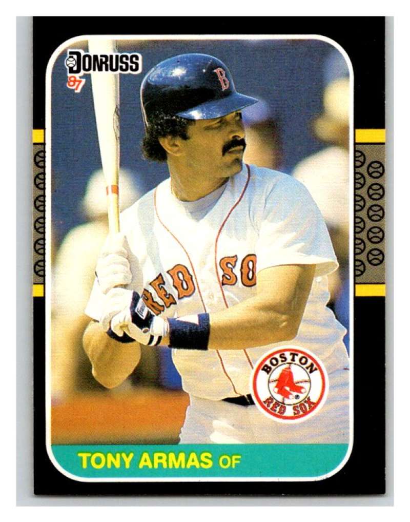 1987 Donruss #498 Tony Armas Red Sox MLB Mint Baseball Image 1