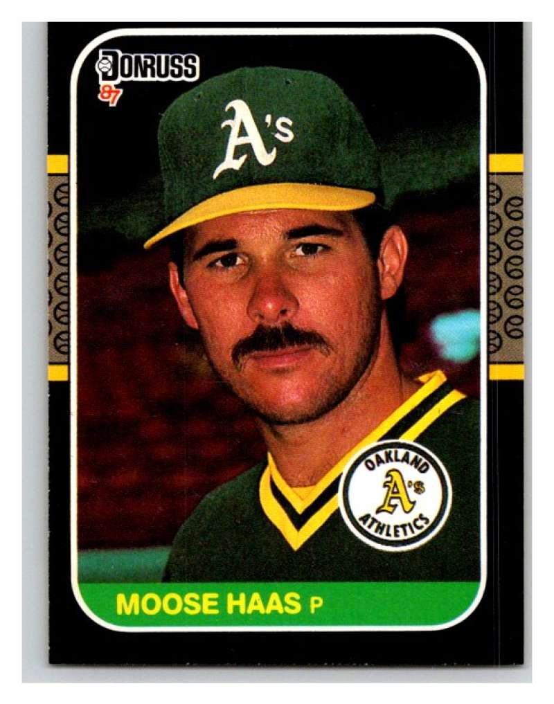 1987 Donruss #528 Moose Haas Athletics MLB Mint Baseball Image 1