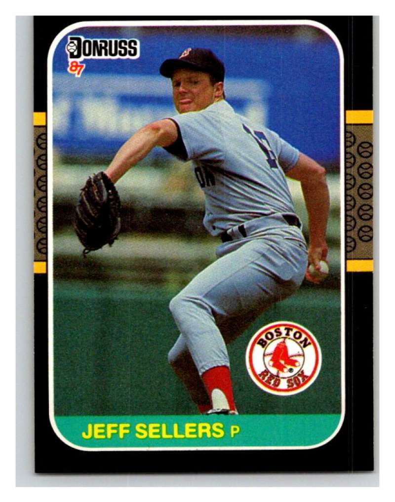 1987 Donruss #544 Jeff Sellers Red Sox MLB Mint Baseball Image 1