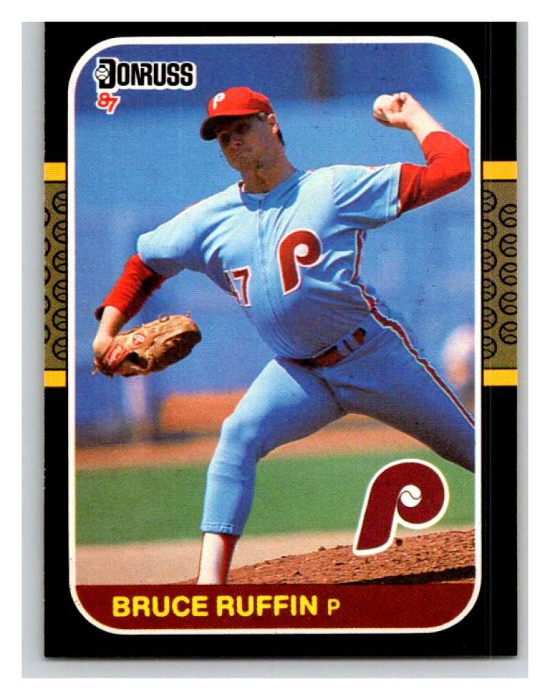1987 Donruss #555 Bruce Ruffin RC Rookie Phillies MLB Mint Baseball Image 1