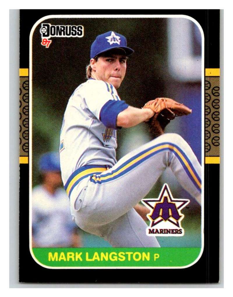1987 Donruss #568 Mark Langston Mariners MLB Mint Baseball Image 1
