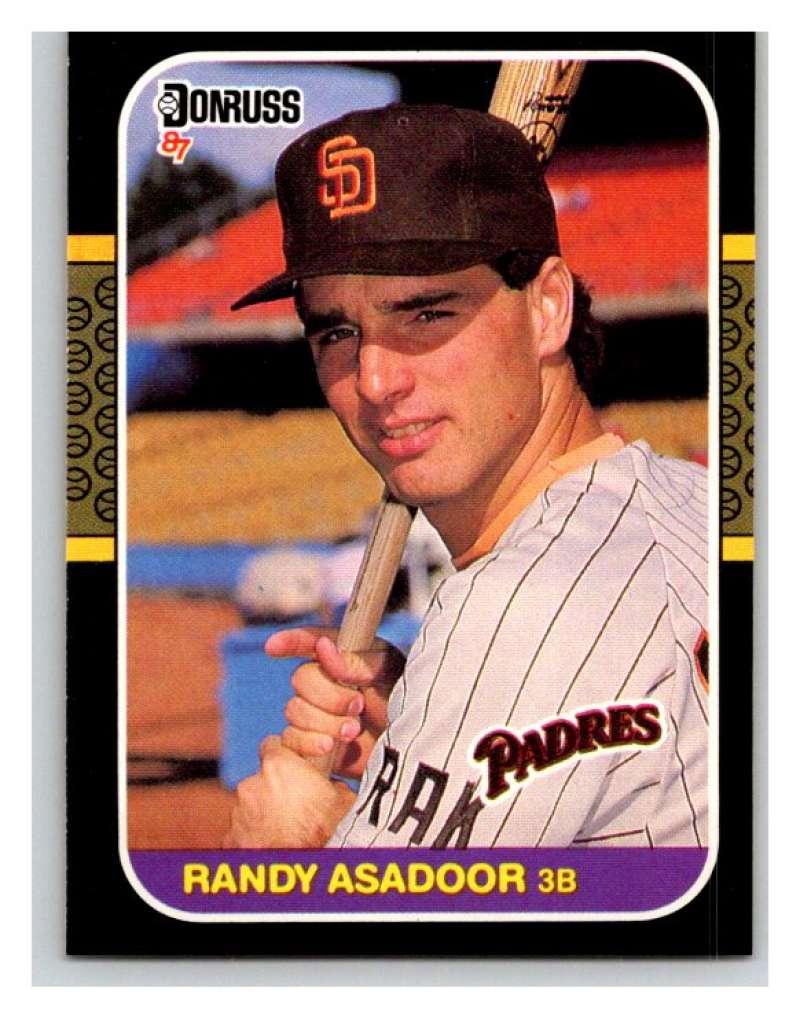 1987 Donruss #574 Randy Asadoor RC Rookie Padres MLB Mint Baseball Image 1