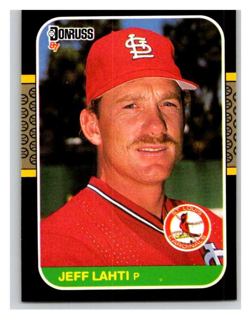 1987 Donruss #577 Jeff Lahti Cardinals MLB Mint Baseball Image 1