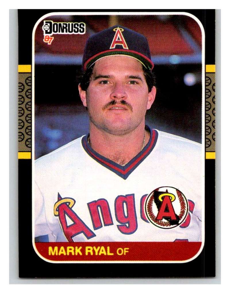 1987 Donruss #583 Mark Ryal Angels MLB Mint Baseball Image 1