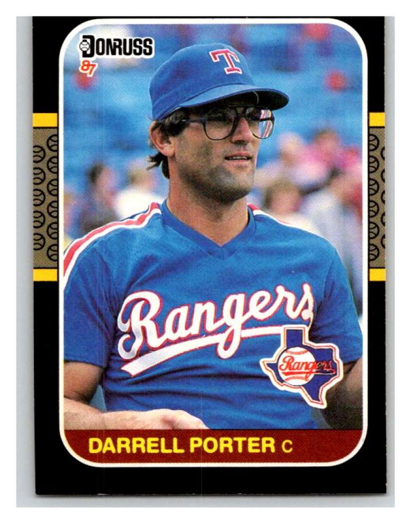 1987 Donruss #593 Darrell Porter Rangers MLB Mint Baseball Image 1