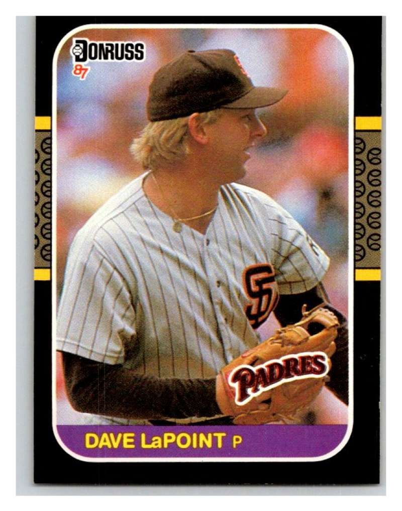 1987 Donruss #607 Dave LaPoint Padres MLB Mint Baseball Image 1