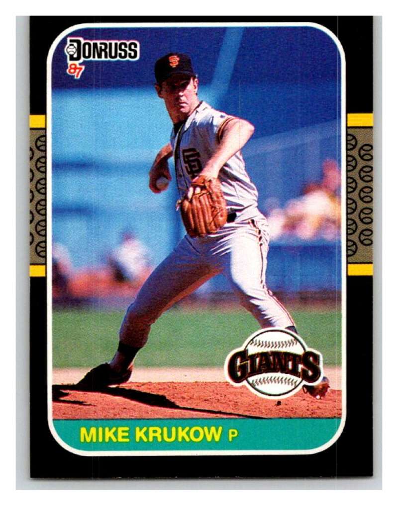 1987 Donruss #609 Mike Krukow Giants MLB Mint Baseball Image 1