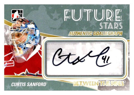 2010-11 In The Game Between the Pipes Autographs #ACSA Curtis Sanford 02965