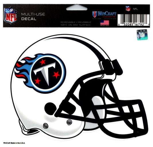(HCW) Tennessee Titans Multi-Use Helmet Coloured Decal Sticker 5"x6" NFL  Image 1