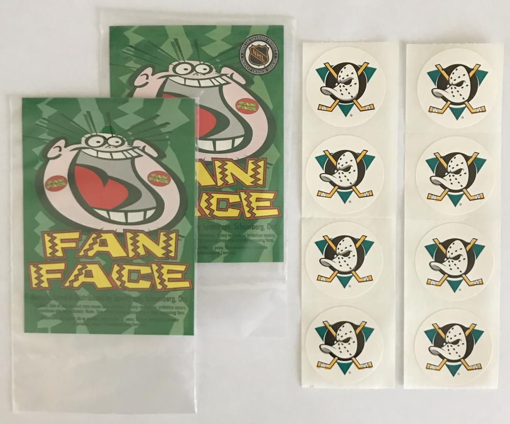 (HCW) 2 Packs of Anaheim Ducks 1.25" Logo Stickers - 4/Pack = 8 Total Image 1