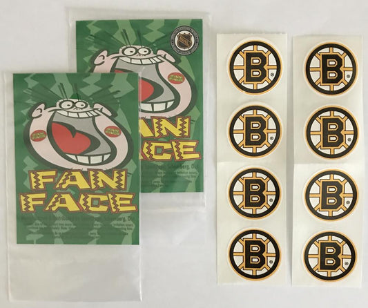 (HCW) 2 Packs of Boston Bruins 1.25" Logo Stickers - 4/Pack = 8 Total