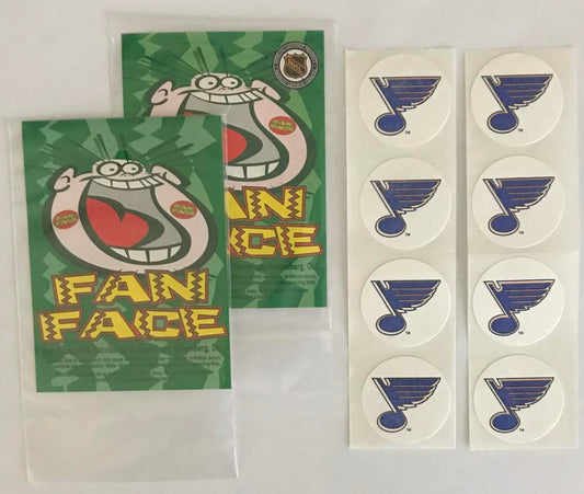 (HCW) 2 Packs of St. Louis Blues 1.25" Logo Stickers - 4/Pack = 8 Total Image 1