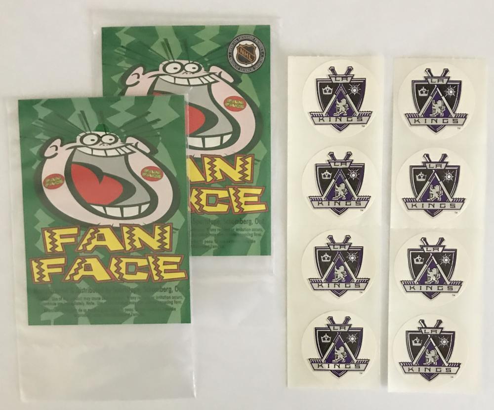 (HCW) 2 Packs of Los Angeles Kings 1.25" Logo Stickers - 4/Pack = 8 Total Image 1