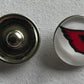 (HCW) Arizona Cardinals NFL Snap Ginger Button Jewelry for Jackets, Bracelets Image 1