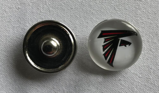 (HCW) Atlanta Falcons NFL Snap Ginger Button Jewelry for Jackets, Bracelets Image 1