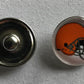(HCW) Cleveland Browns NFL Snap Ginger Button Jewelry for Jackets, Bracelets Image 1