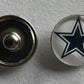 (HCW) Dallas Cowboys NFL Snap Ginger Button Jewelry for Jackets, Bracelets Image 1