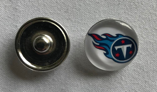 (HCW) Tennessee Titans NFL Snap Ginger Button Jewelry for Jackets, Bracelets Image 1