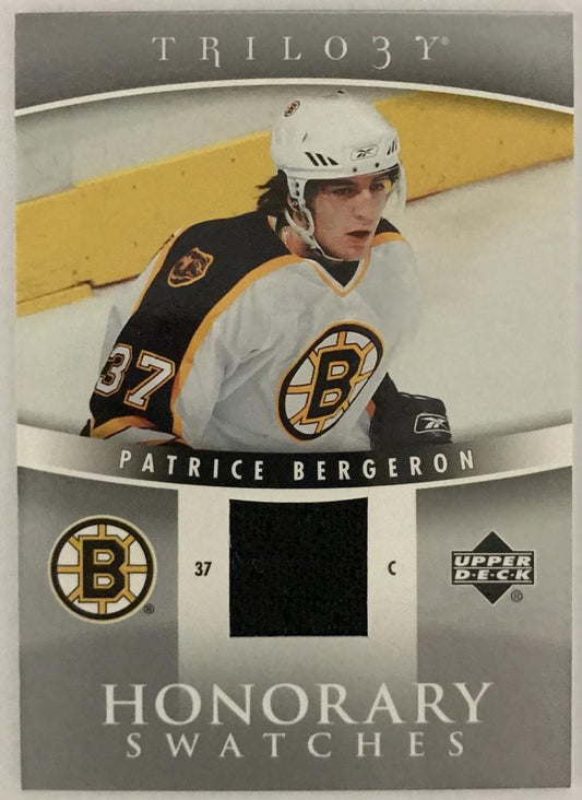 2006-07 Upper Deck Trilogy Honorary Swatches #HSPB Patrice Bergeron NM-MT 02990