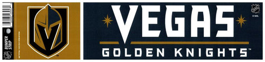 Vegas Golden Knights 3" x 12" Bumper Strip  Sticker Decal