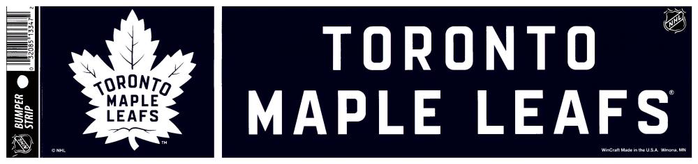 Toronto Maple Leafs 3" x 12" Bumper Strip  Sticker Decal