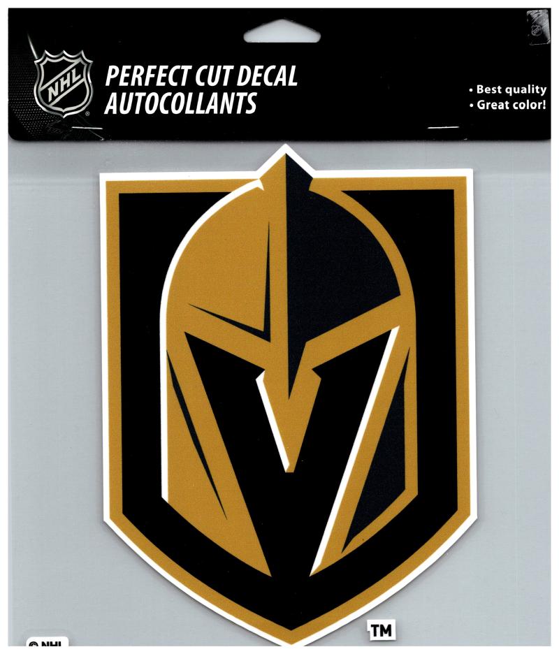 (HCW) Vegas Golden Knights Perfect Cut 8"x8" Large Licensed Decal Sticker  Image 1