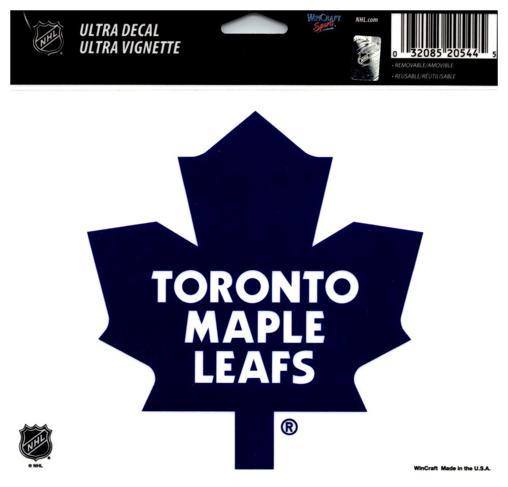 (HCW) Toronto Maple Leafs Multi-Use Coloured Decal Sticker 5"x6" NHL Licensed Image 1