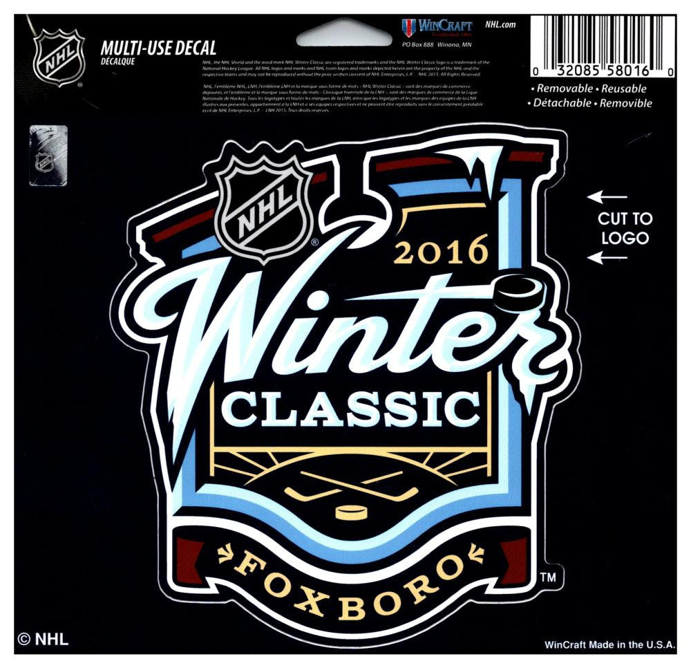 2016 Winter Classic Multi-Use Coloured Decal Sticker 5"x6"  Licensed