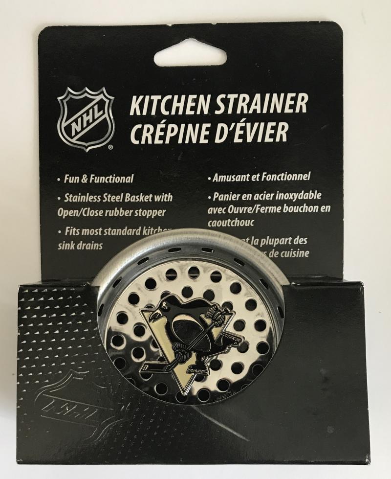 (HCW) Pittsburgh Penguins Stainless Steel Kitchen Sink NHL Strainer Image 1