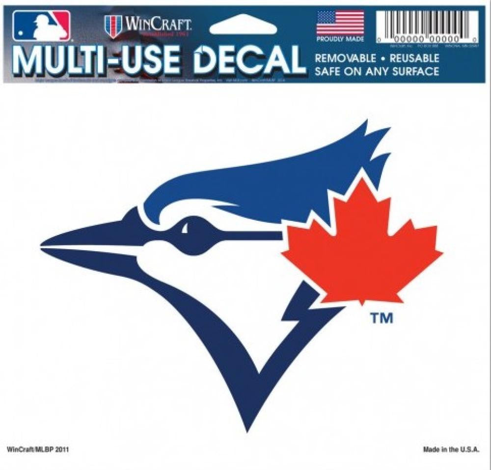 (HCW) Toronto Blue Jays Multi-Use Decal Sticker MLB 5"x6" White