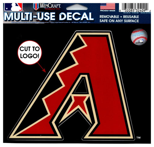 (HCW) Arizona Diamondbacks Multi-Use Decal Sticker MLB 5"x6" Baseball Image 1