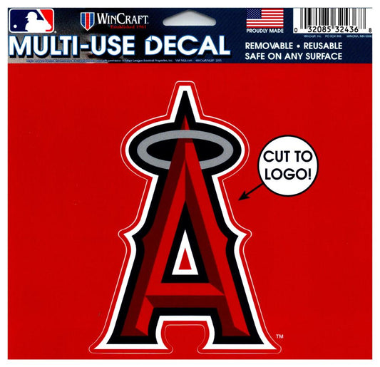 (HCW) Los Angeles Angels Multi-Use Decal Sticker MLB 5"x6" Baseball Image 1
