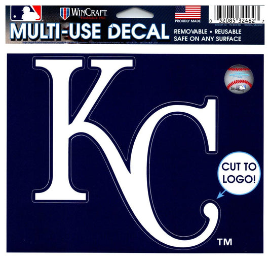 (HCW) Kansas City Royals Multi-Use Decal Sticker MLB 5"x6" Baseball