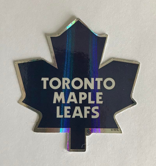 (HCW) Toronto Maple Leafs Prismatic Coloured Decal Sticker 3"x3" NHL Licensed Image 1