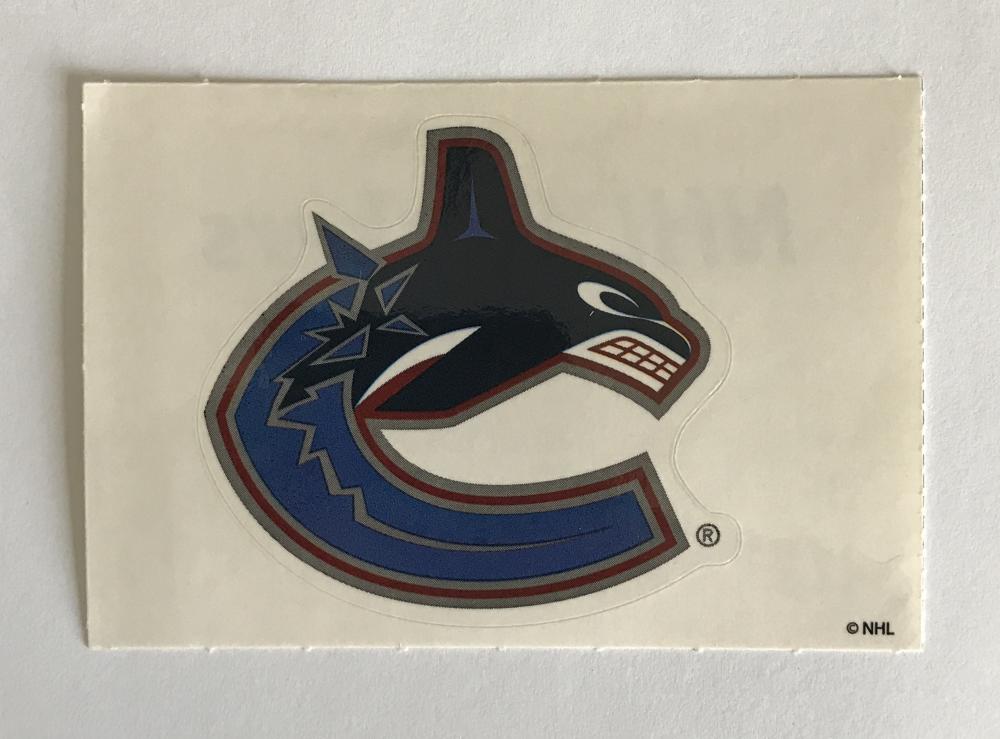 (HCW) Vancouver Canucks Banner Coloured Decal Sticker 4"x3" NHL Licensed Image 1