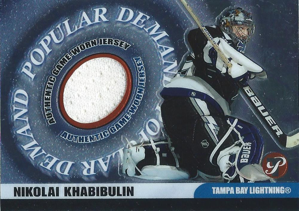 2003-04 Topps Pristine Popular Demand Relics Jersey Nikolai Khabibulin NHL 03017