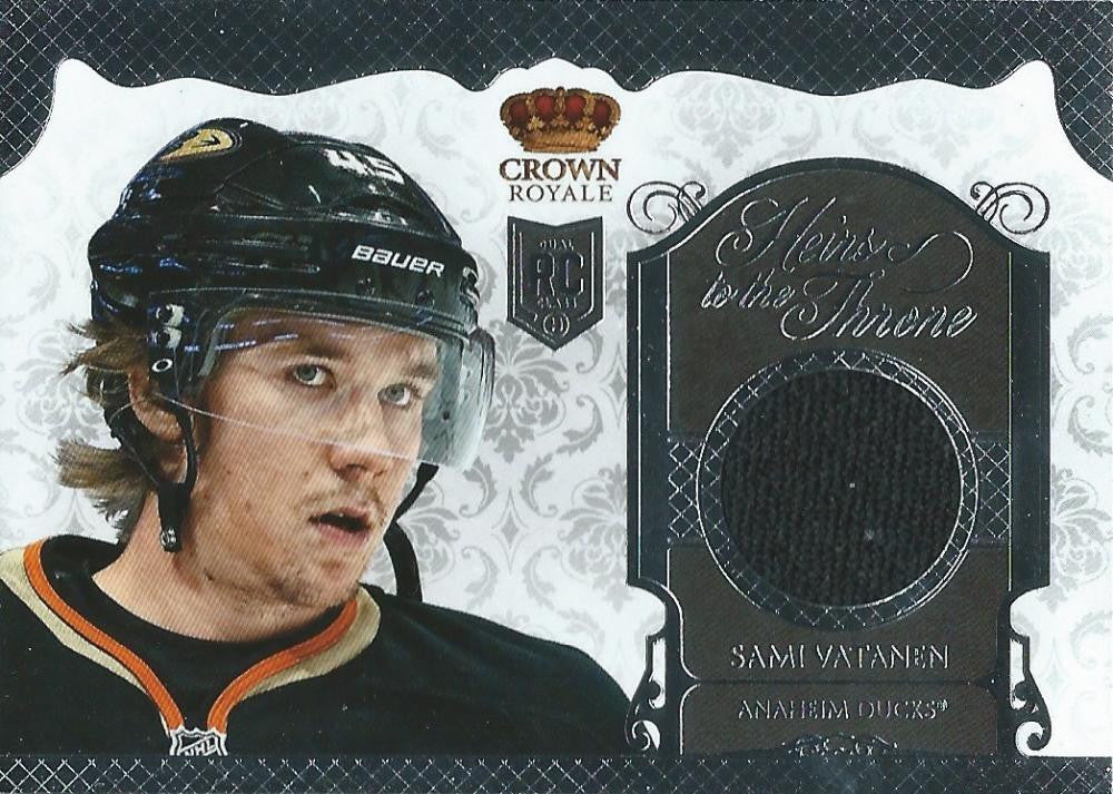 (HCW) 2013-14 Crown Royale Sami Vatanen Heirs to the Throne Jersey Hockey 03020