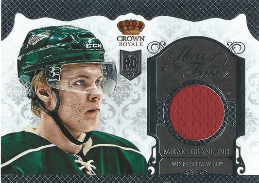 (HCW) 2013-14 Crown Royale Michael Granlund Heirs to the Throne Jersey Hockey 03023